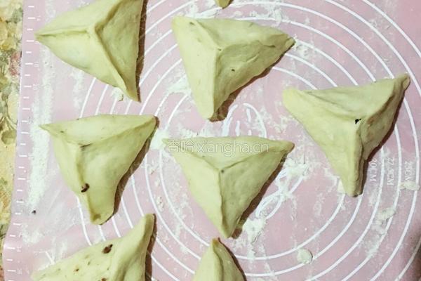 三角豆沙包的做法图解4