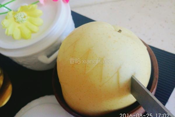 蜂蜜蒸梨的做法图解2