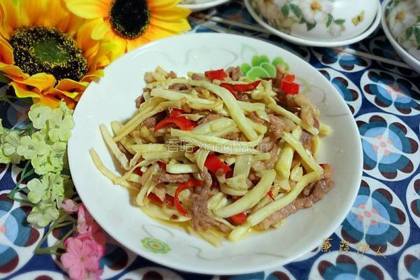 茭白肉丝的做法图解7