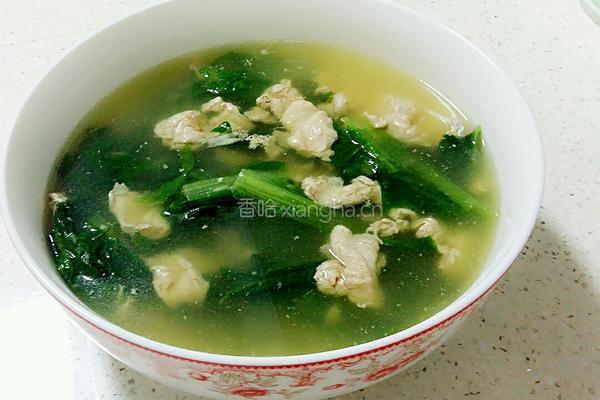 莴笋叶蛋汤的做法图解5