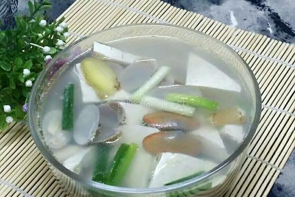 蛤蜊豆腐汤的做法图解4