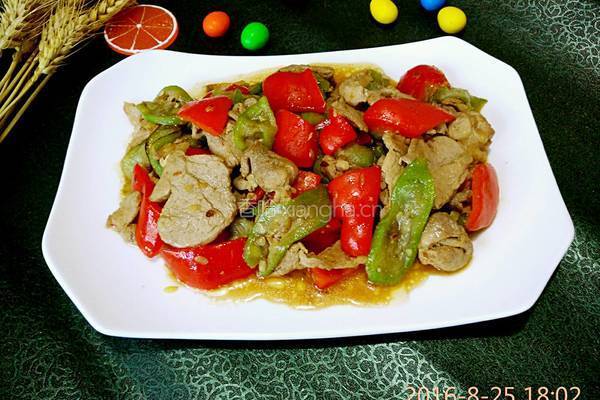 丝瓜彩椒炒肉的做法图解9