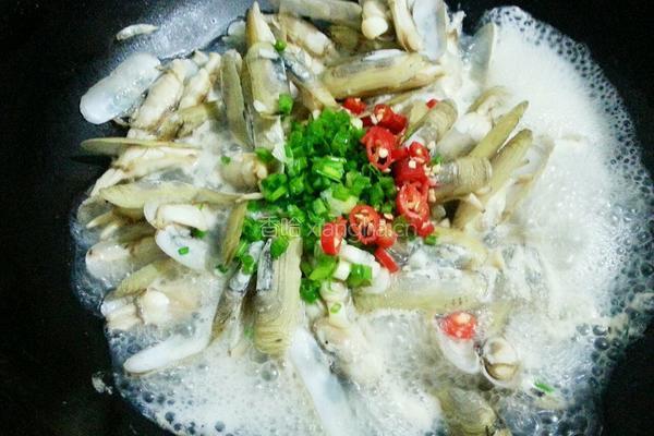 爆炒蛏子的做法图解6