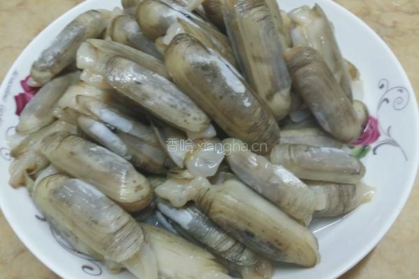 爆炒蛏子的做法图解1