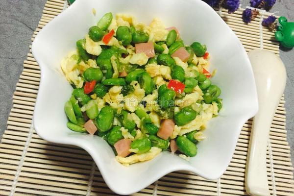 毛豆炒鸡蛋的做法图解11