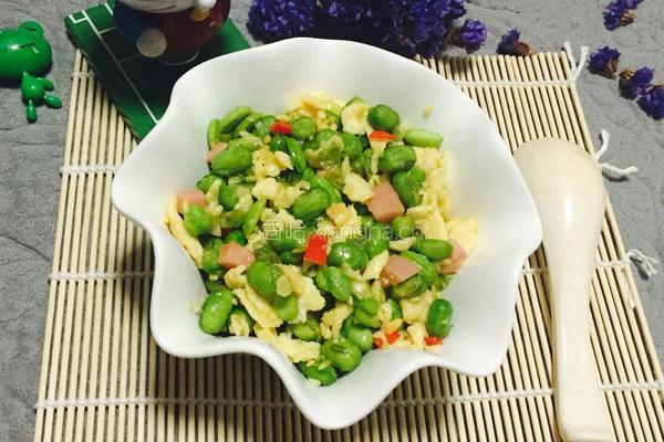 毛豆炒鸡蛋的做法图解12