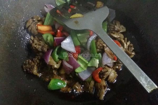 老干妈爆炒鸡胗的做法图解11