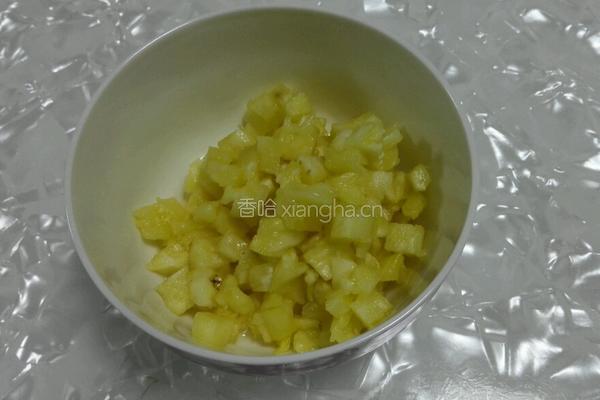 菠萝稀饭的做法图解3