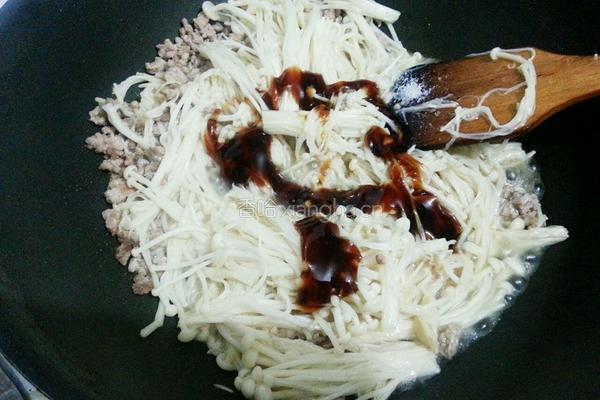 蚝油金针菇的做法图解5