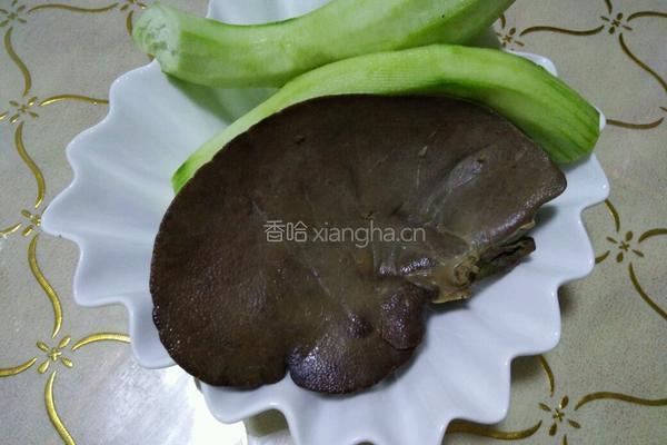 猪肝汤的做法图解1