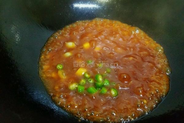 果粒浇汁鲈鱼的做法图解13