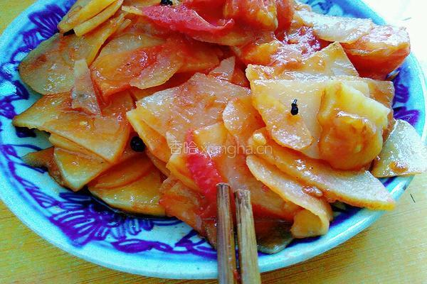 西红柿炒土豆片的做法图解9