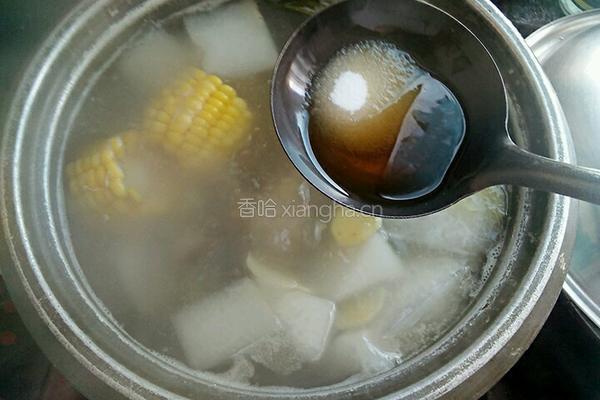 玉米冬瓜排骨汤的做法图解7