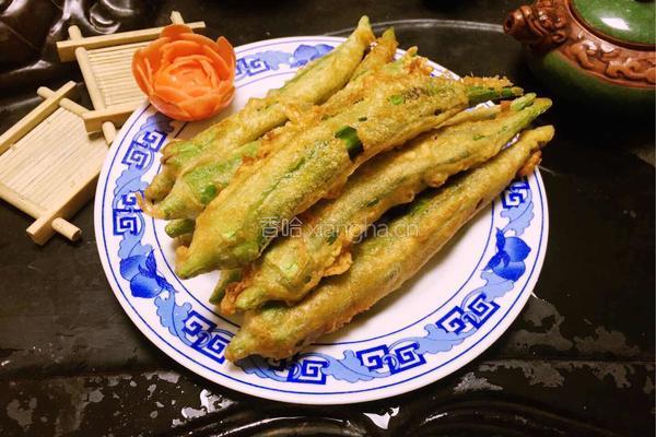 炸秋葵的做法图解1