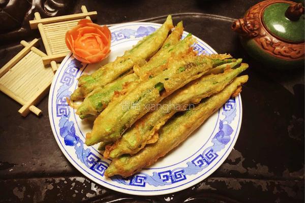 炸秋葵的做法图解9