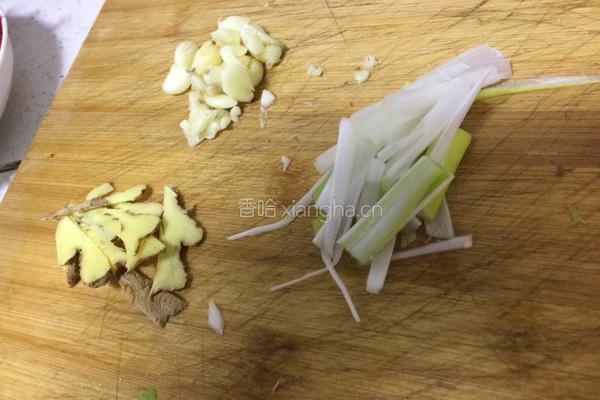 葱烧茭白的做法图解4