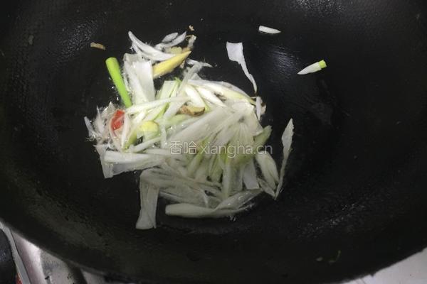 葱烧茭白的做法图解6