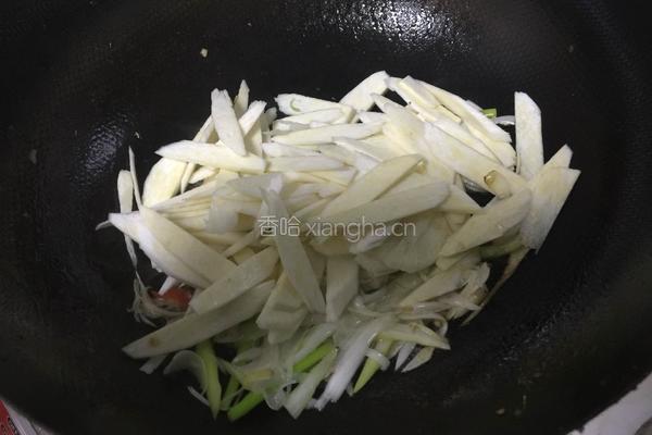 葱烧茭白的做法图解7