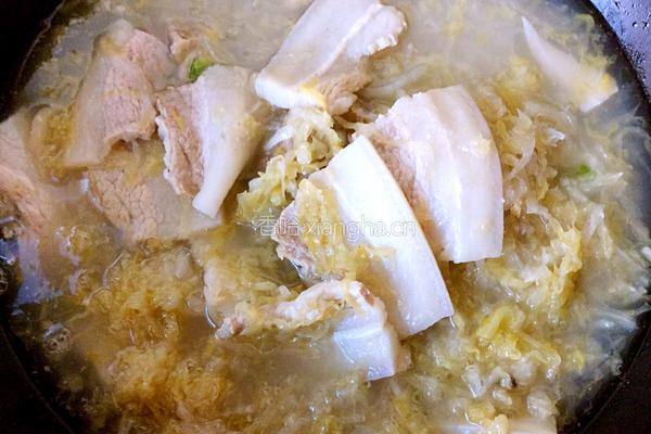 酸菜汆白肉的做法图解6