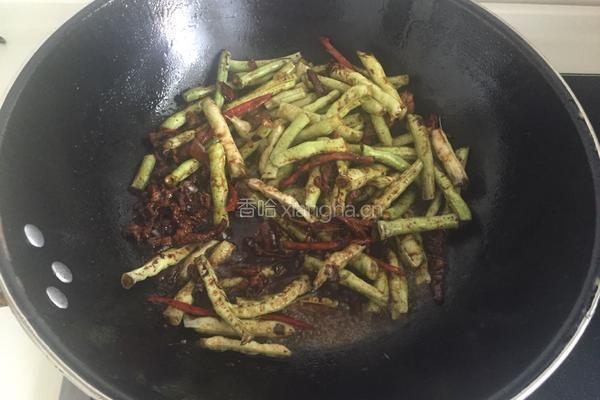 豆角蒸面条的做法图解7