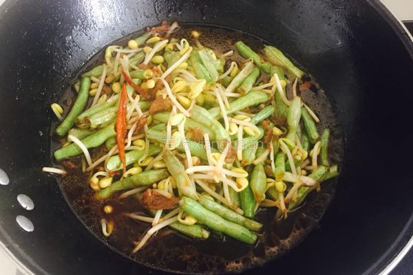 豆角蒸面条的做法图解9