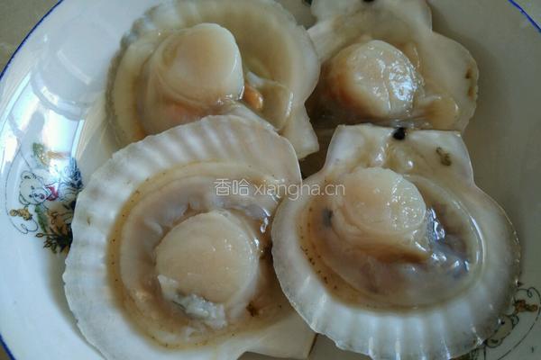 蒜蓉粉丝蒸扇贝的做法图解3