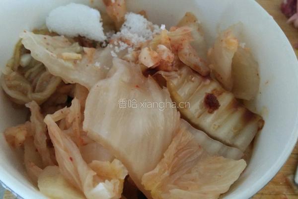 泡菜汤的做法图解2