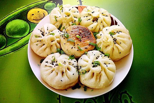 简易版生煎包（杏鲍菇洋葱猪肉馅）的做法图解14