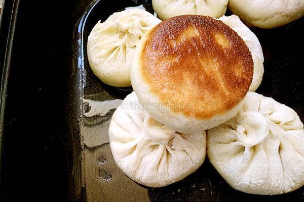简易版生煎包（杏鲍菇洋葱猪肉馅）的做法图解8