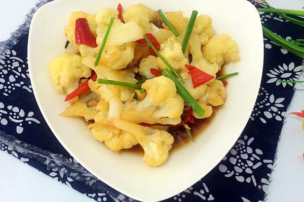 红烧菜花的做法图解8