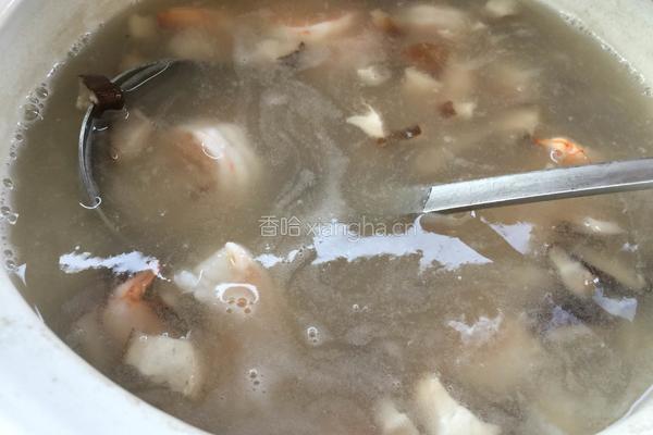 香菇青菜粥的做法图解6