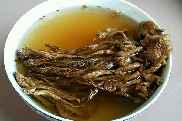 茶树菇烧木耳的做法图解1