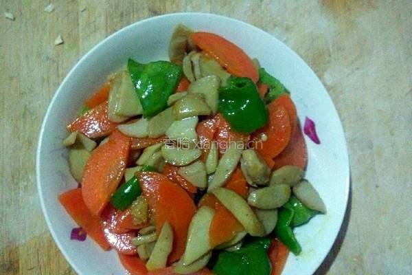杏鲍菇炒胡萝卜的做法图解7