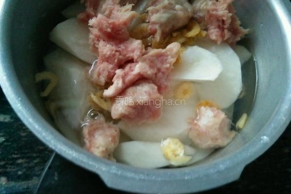 萝卜海米肉丸汤的做法图解4