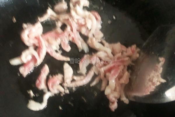 西瓜皮炒肉的做法图解3
