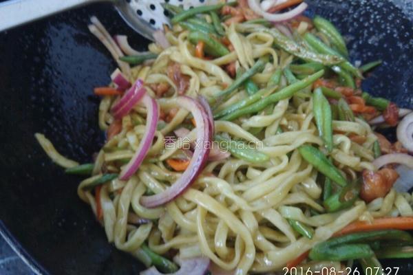 豆角炒面的做法图解13