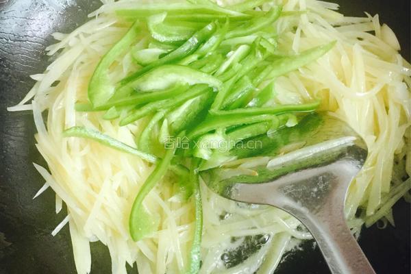 青椒炒土豆丝的做法图解5
