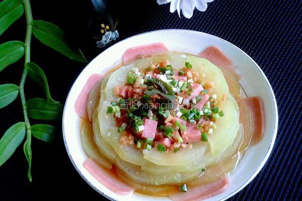 火腿蒸冬瓜的做法图解7