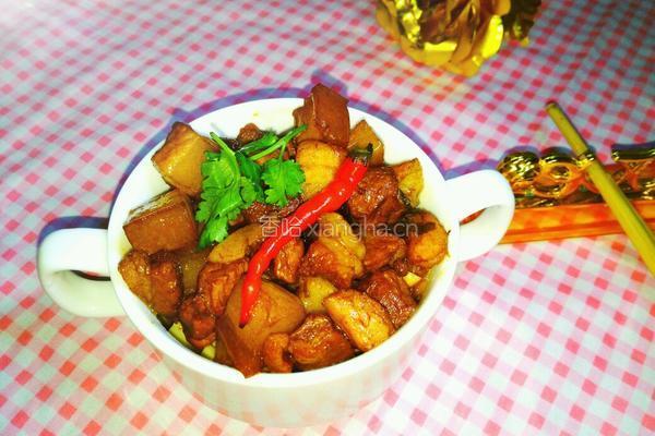 土豆红烧肉的做法图解9