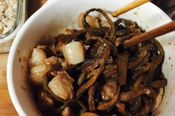 干豆角蒸五花肉的做法图解4