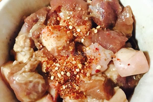 干豆角蒸五花肉的做法图解2