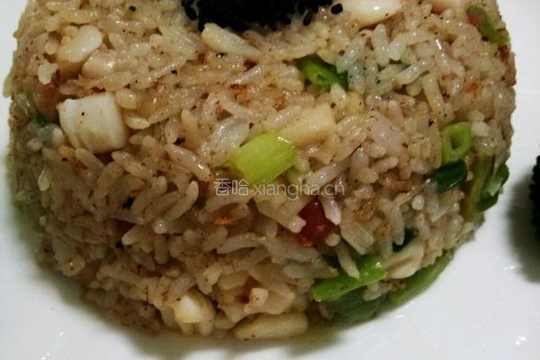 尤鱼柠檬汁炒饭的做法图解9