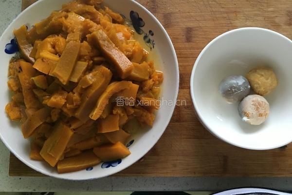 咸蛋黄南瓜的做法图解4