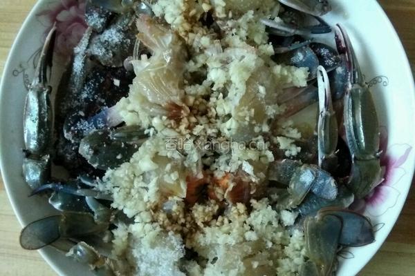 蒸花蟹的做法图解4