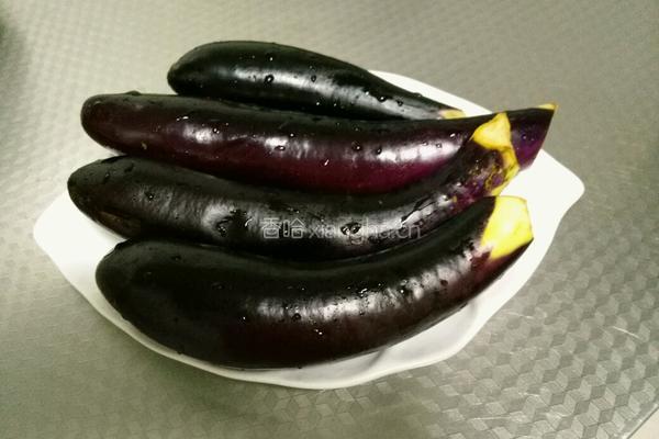 蒜茄子的做法图解1