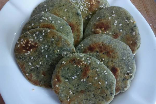 红薯叶饼的做法图解13