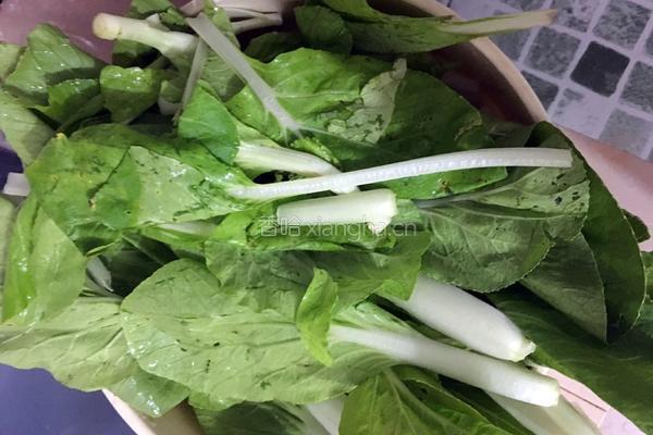 农家小白菜的做法图解2