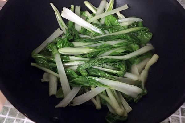 农家小白菜的做法图解5
