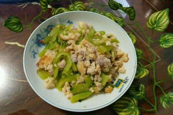 黄瓜炒肉末蛋