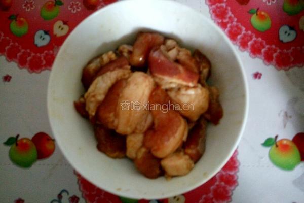 南瓜小米蒸肉的做法图解4